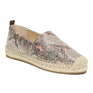 SAM EDELMAN Womens Peach Beige Snake Skin Print Cushioned Shoes, Size 8 1/2